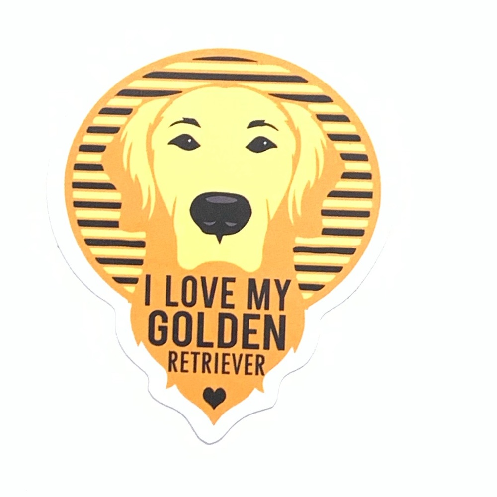 Golden Retriever Vinyl Sticker